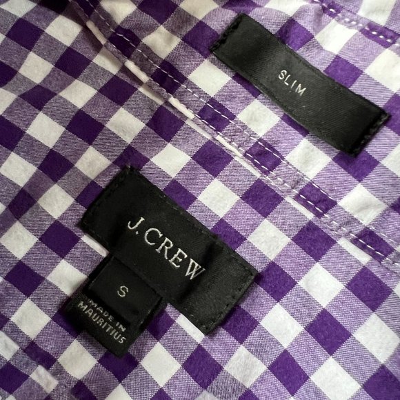 J. Crew Dress Shirt Small Slim Fit Purple - Picture 2 of 5